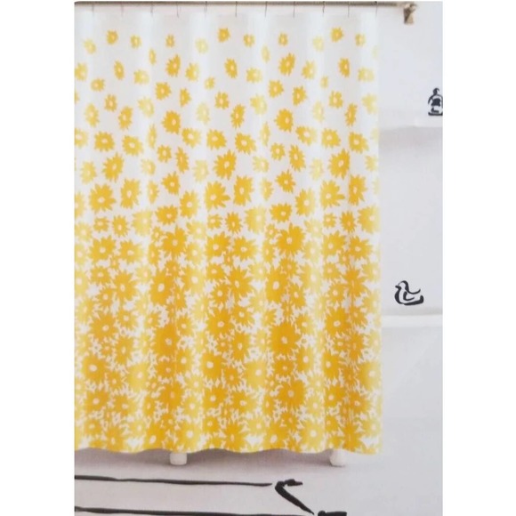 NWT Kate Spade Shower Curtain Sunny Flower 72